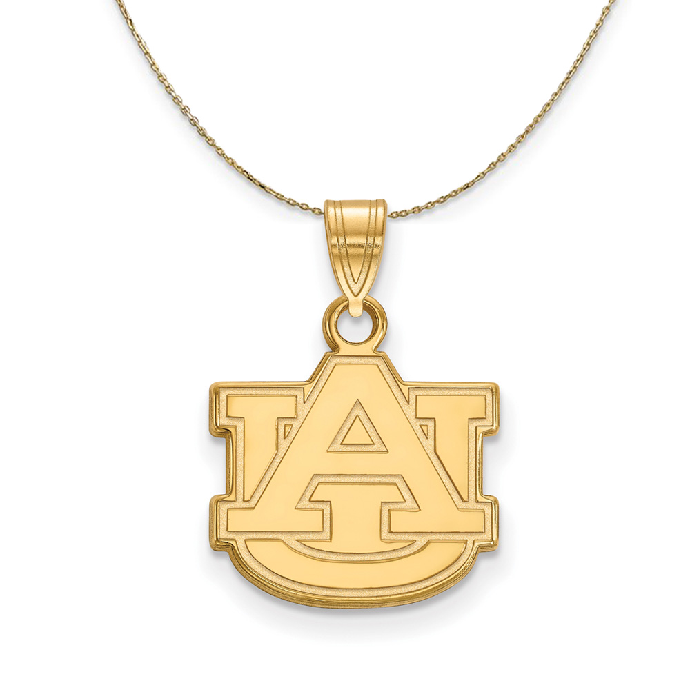 14k Yellow Gold Auburn U 'AU' Necklace