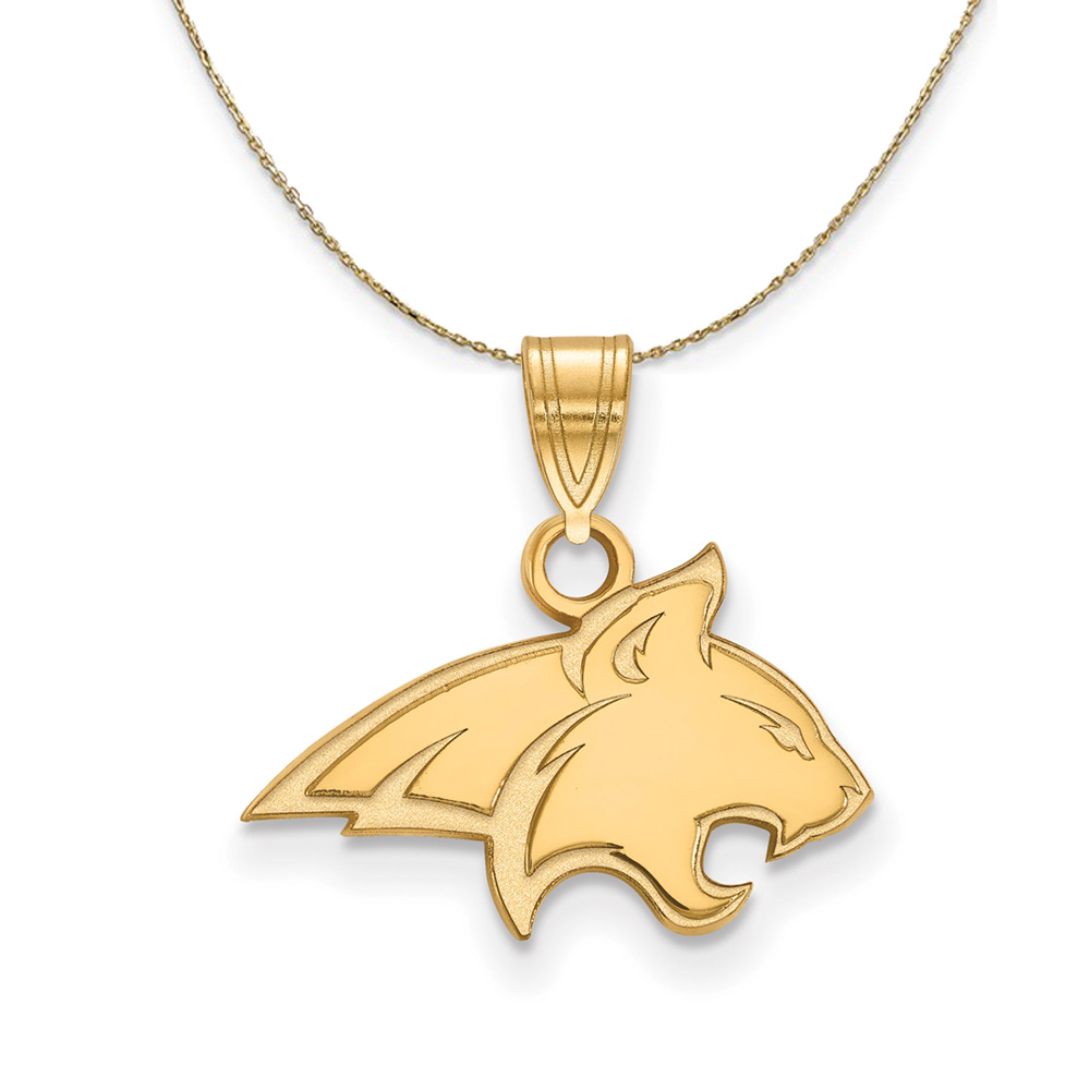 14k Yellow Gold Montana State Mascot Necklace