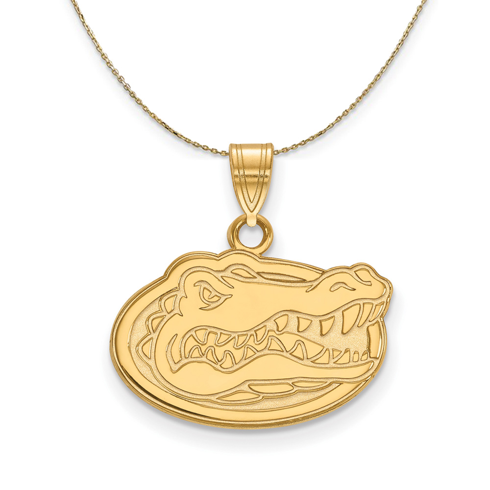 14k Yellow Gold U of Florida Mascot Necklace