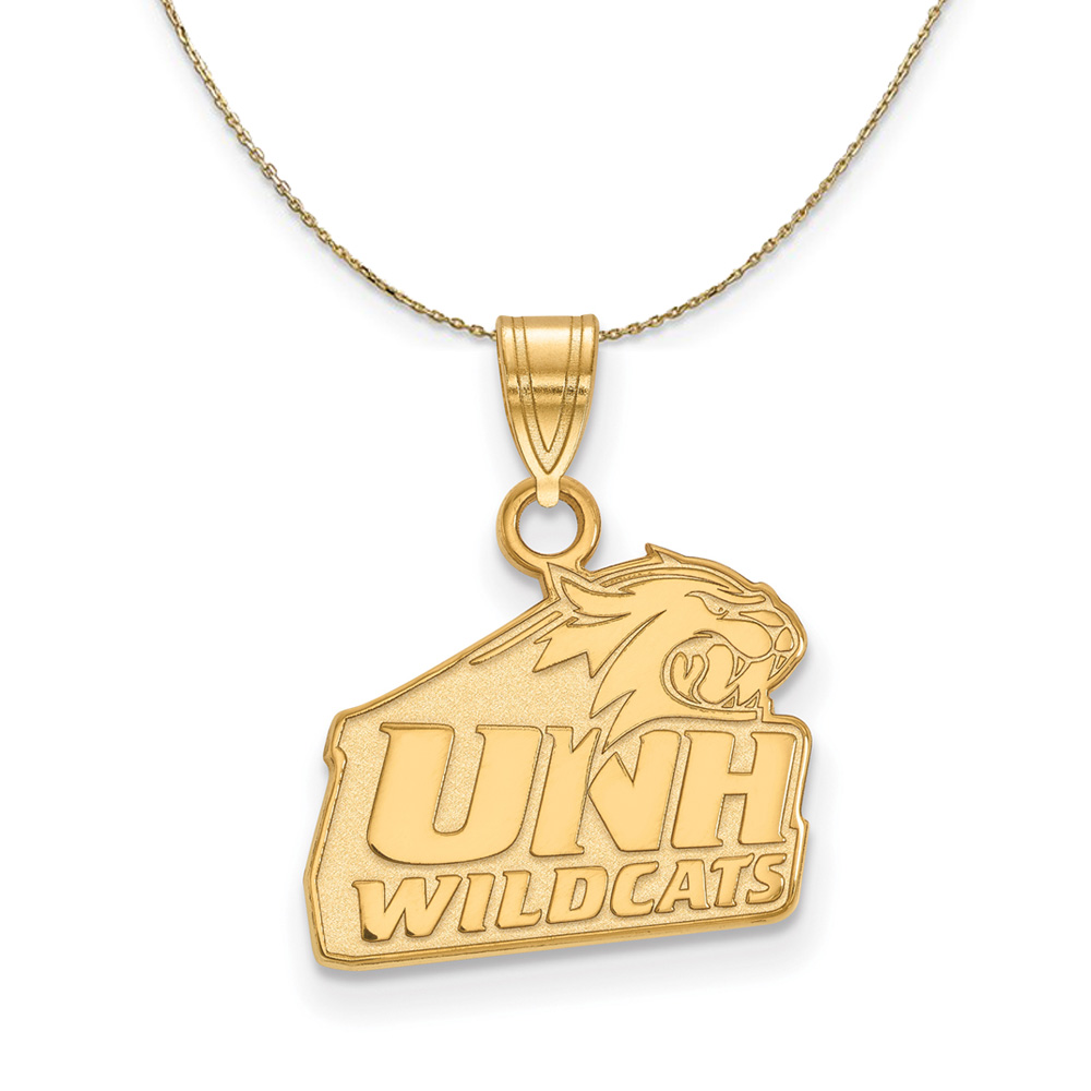 14k Yellow Gold U. of New Hampshire Logo Necklace