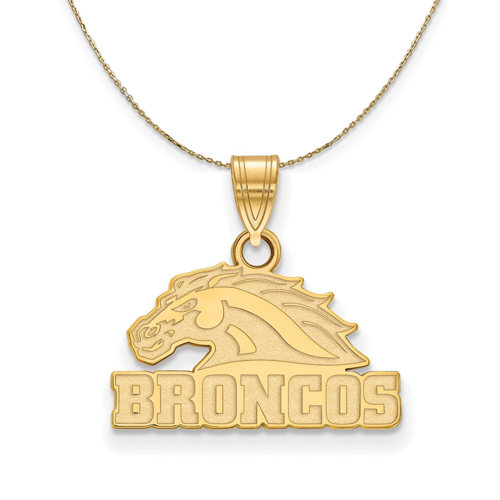 14k Yellow Gold Western Michigan U. Sm Mascot Necklace