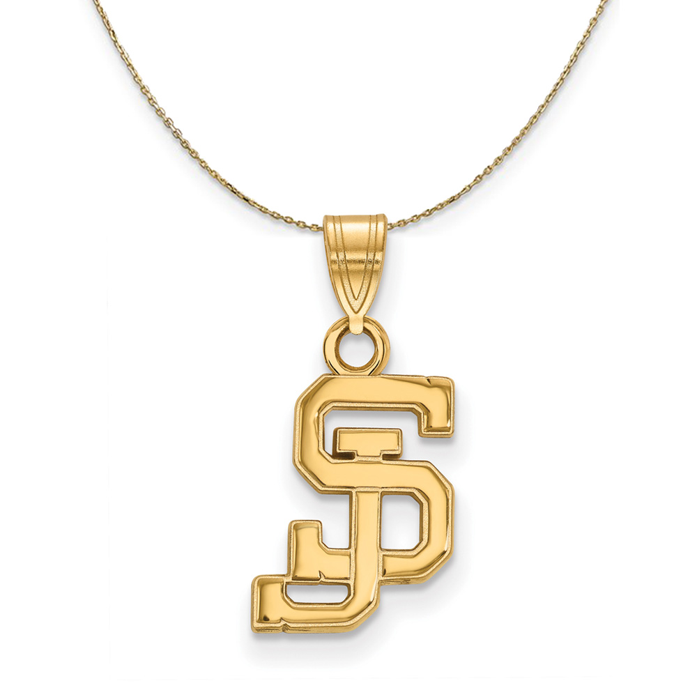 14k Yellow Gold San Jose State Necklace