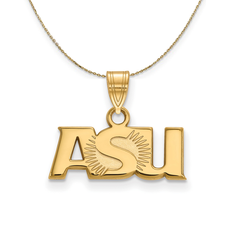 14k Yellow Gold Arizona State Necklace