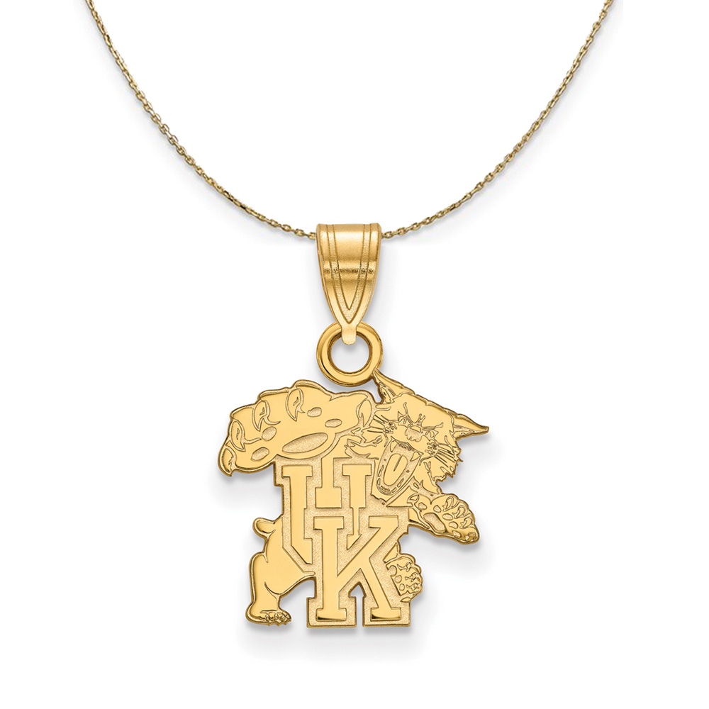 14k Yellow Gold U. of Kentucky Necklace