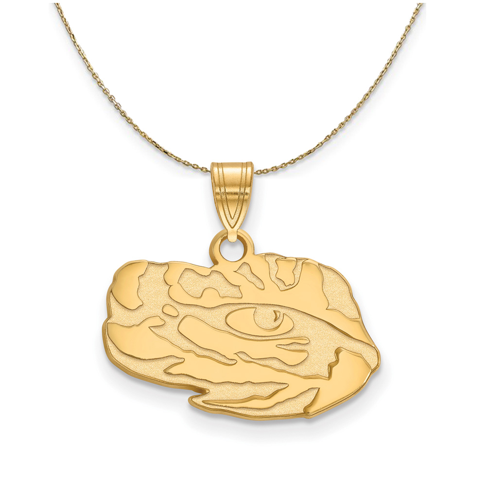 14k Yellow Gold Louisiana State Mascot Necklace