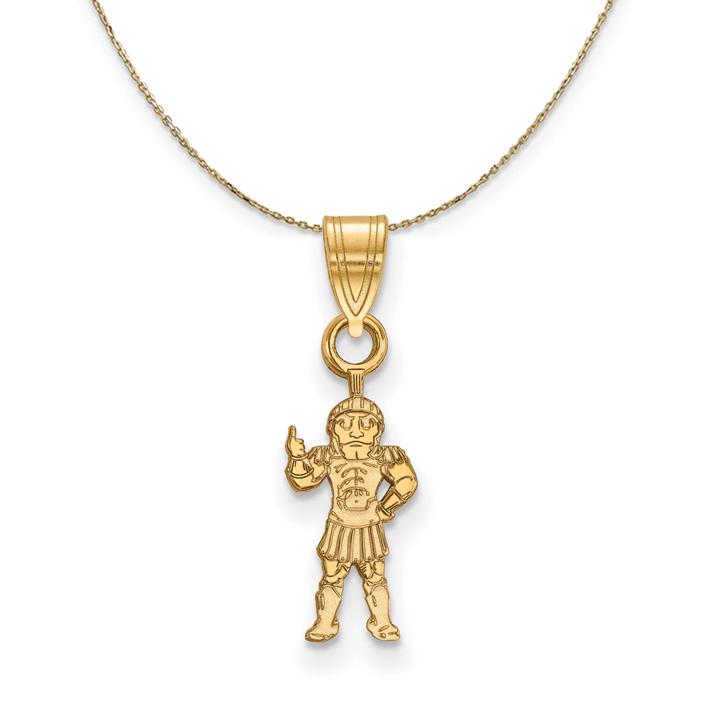 14k Yellow Gold Michigan State Necklace