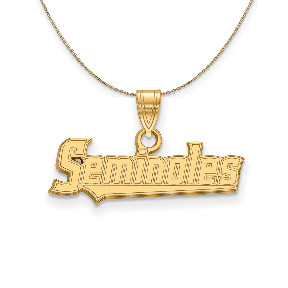 14k Yellow Gold Florida State 'Seminoles' Necklace
