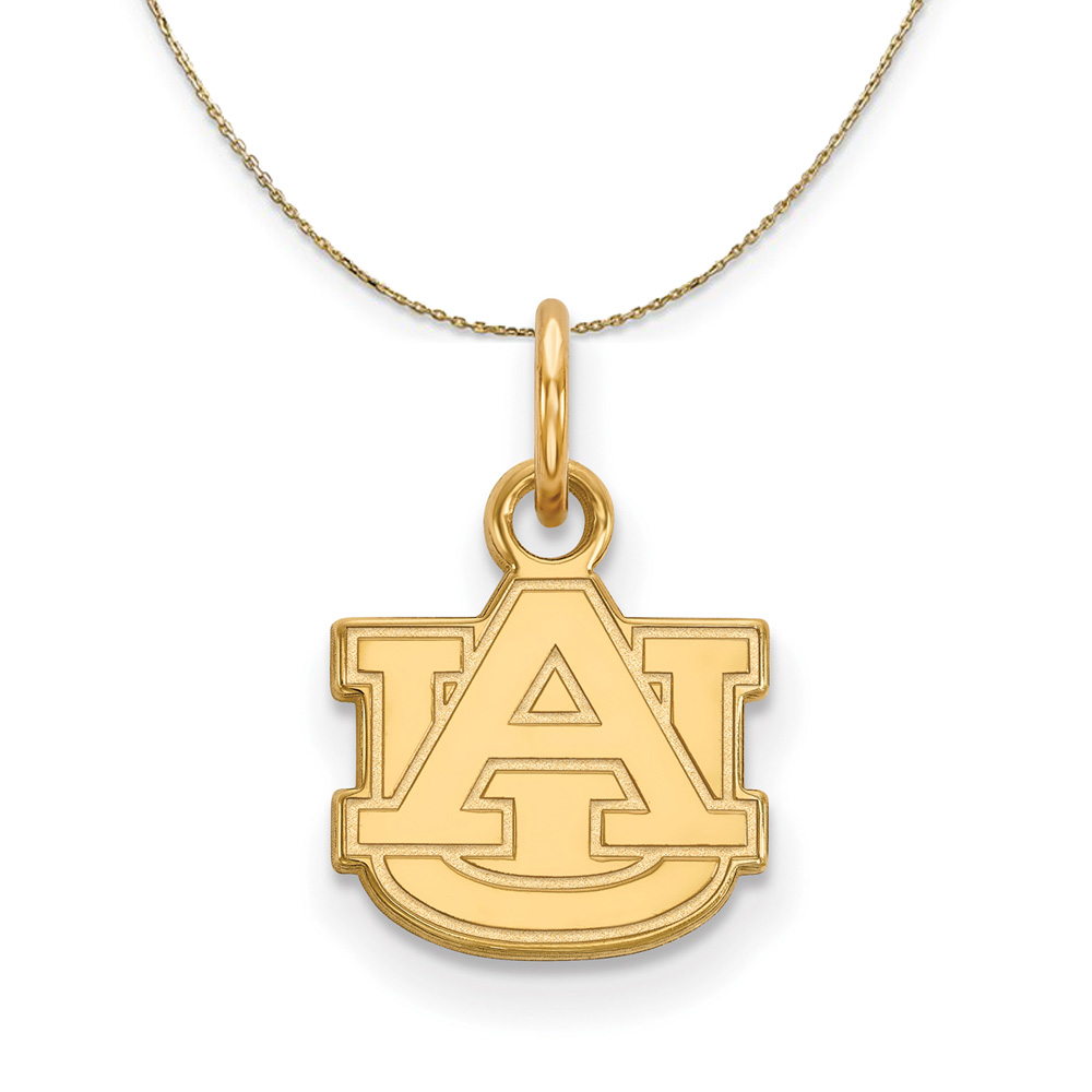 14k Yellow Gold Auburn U X-Small 'AU' Necklace