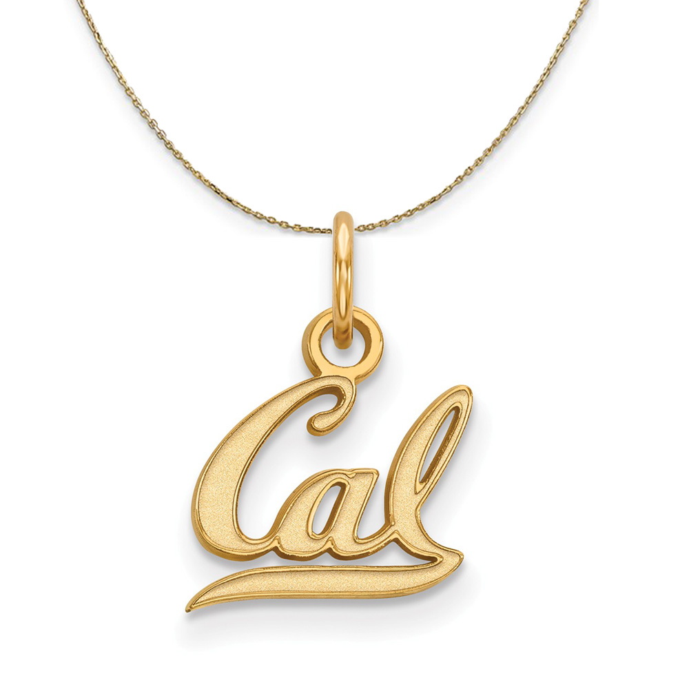 14k Yellow Gold California Berkeley (Tiny) 'Cal' Necklace