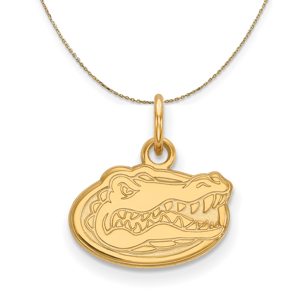14k Yellow Gold U of Florida Gators Mascot Necklace