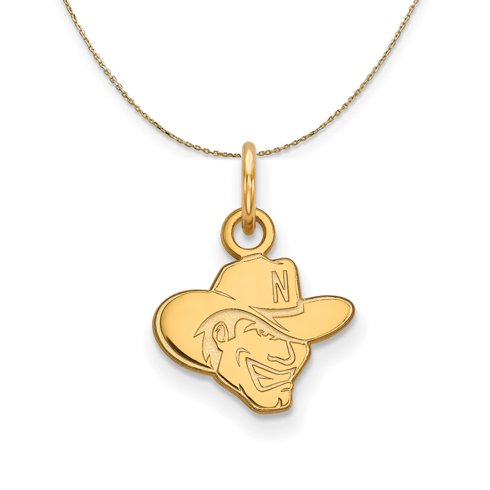 14k Yellow Gold U. of Nebraska (Tiny) Cornhuskers Necklace