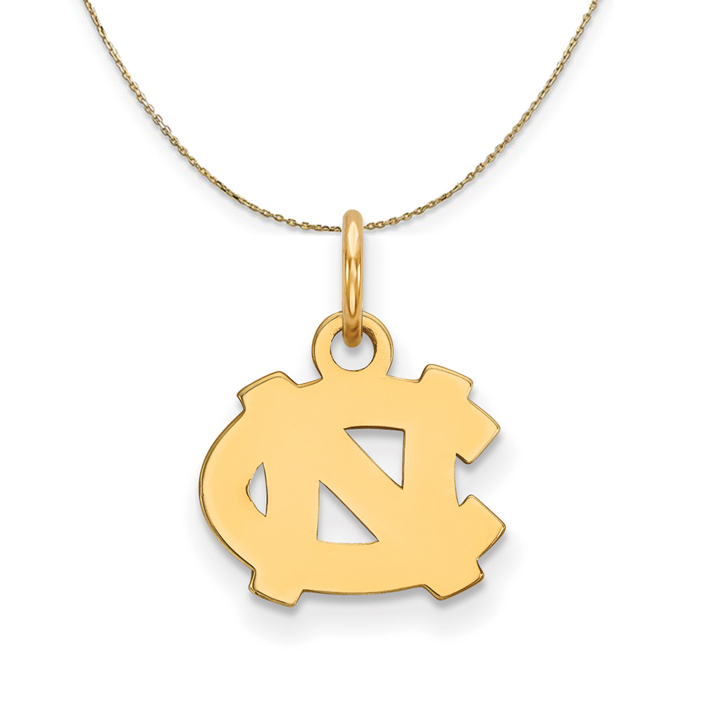 14k Yellow Gold North Carolina X-Sm 'NC' Necklace