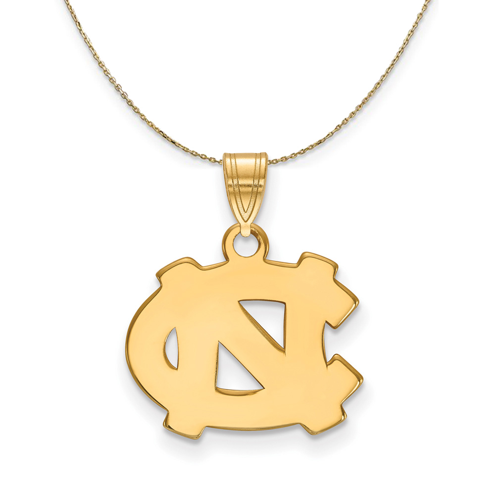 14k Yellow Gold North Carolina 'NC' Necklace