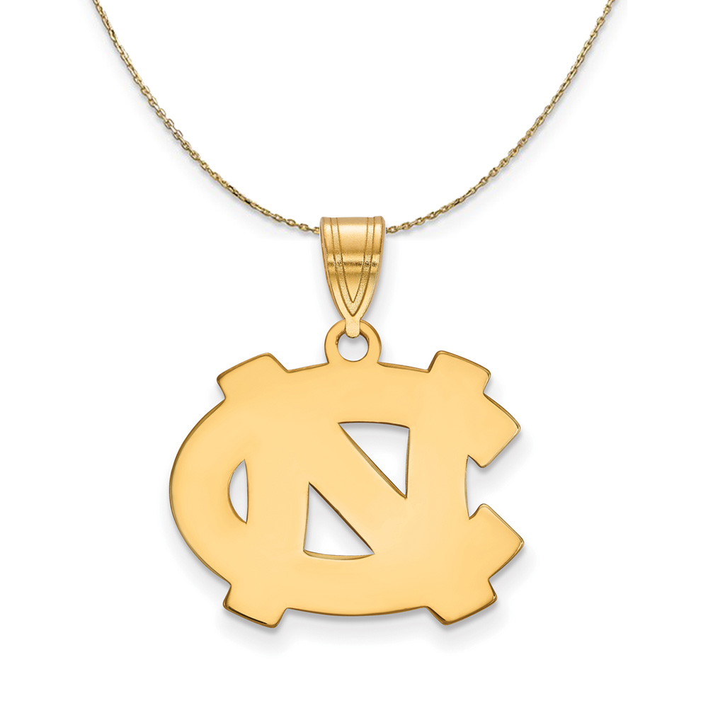 14k Yellow Gold North Carolina 'NC' Necklace