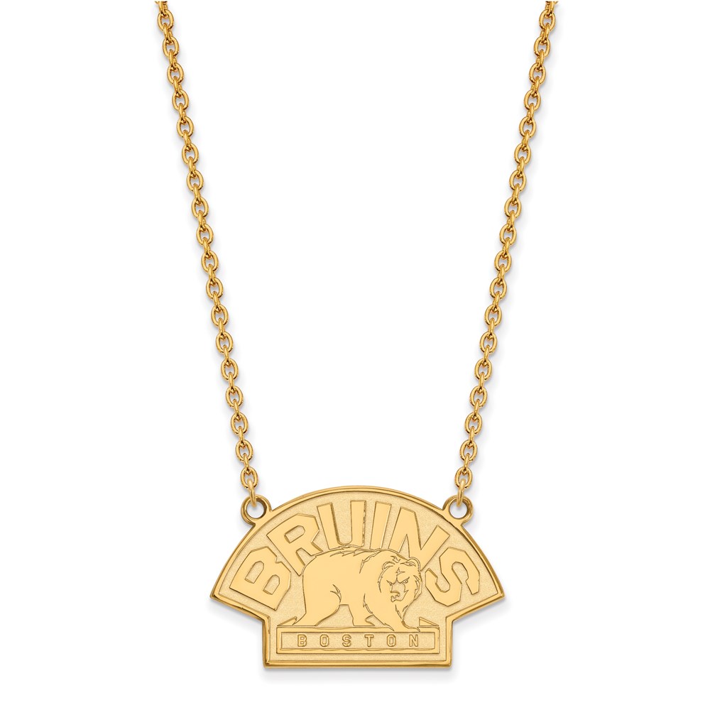 14k Yellow Gold NHL Boston Bruins LG Necklace