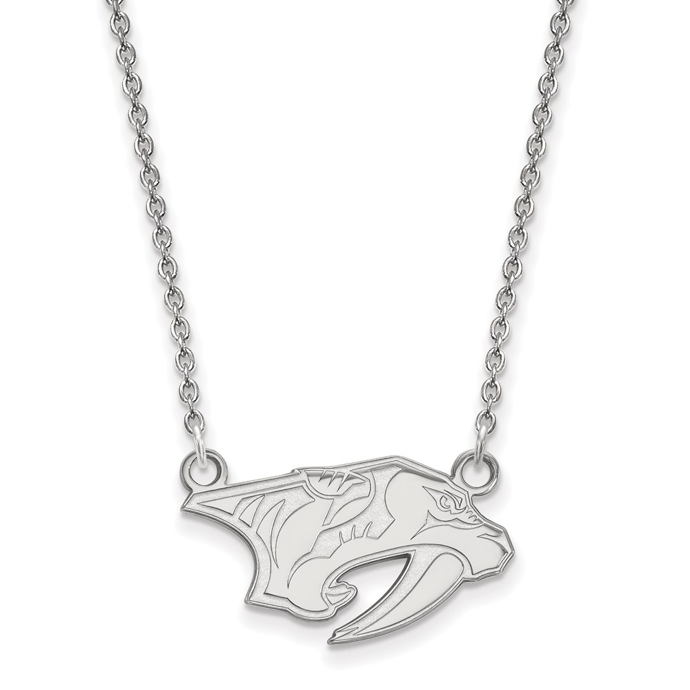 Sterling Silver NHL Nashville Predators Small Necklace