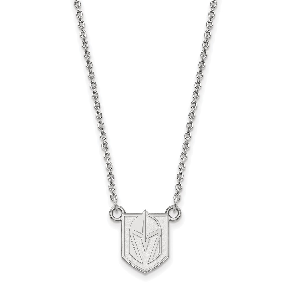 Sterling Silver NHL Golden Knights Necklace, 18 Inch