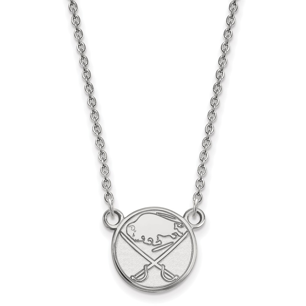 Sterling Silver NHL Buffalo Sabres Necklace, 18 Inch