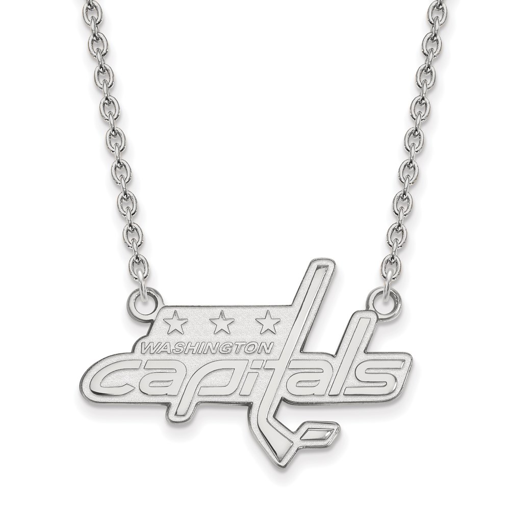 Sterling Silver NHL Washington Capitals LG Necklace