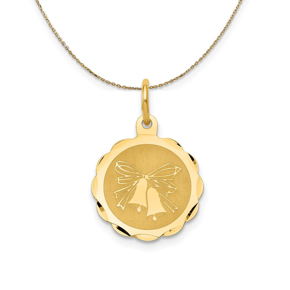 14k Yellow Gold Wedding Bells Necklace