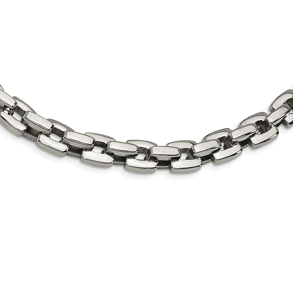 10mm Stainless Steel High Polished Anchor Chain Necklace