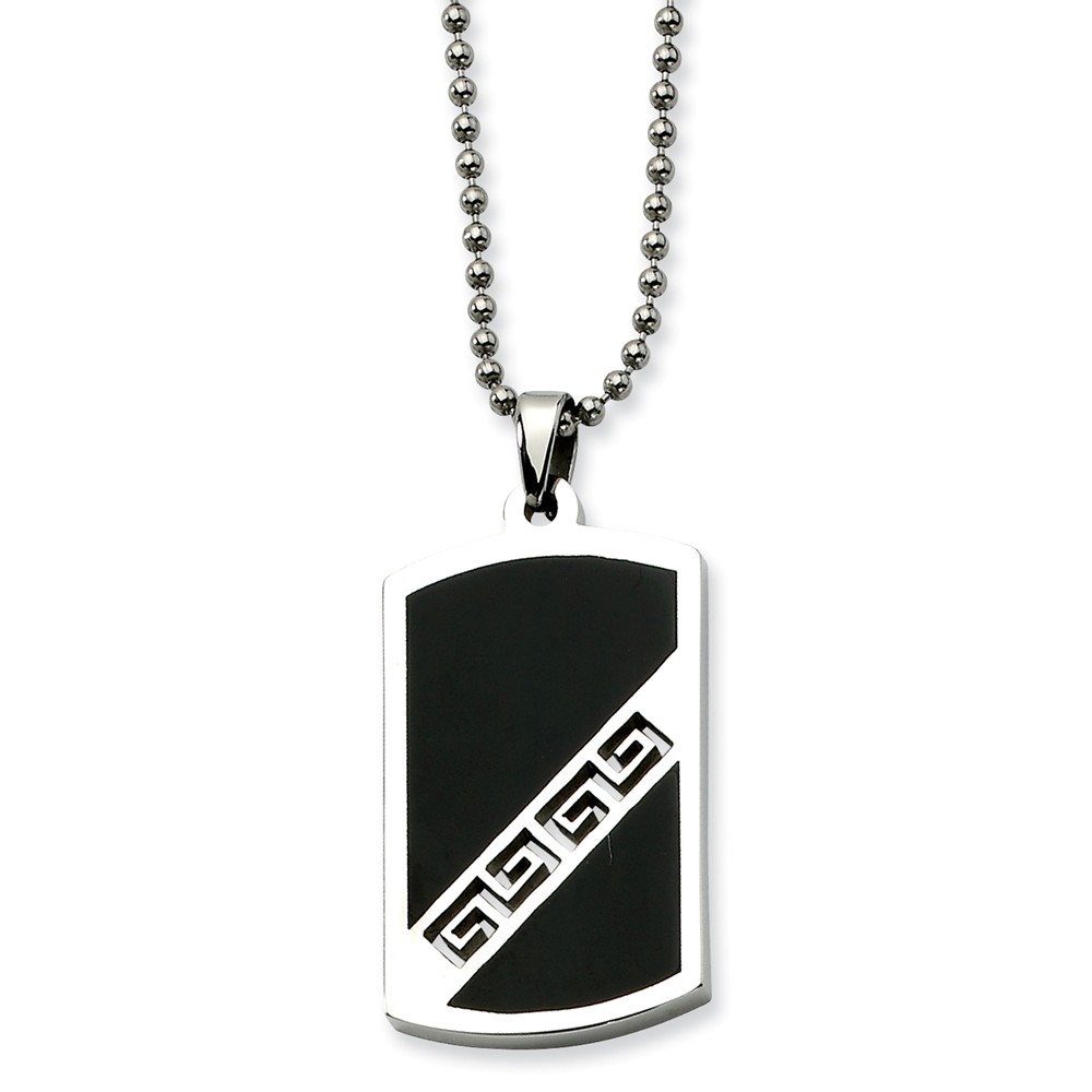 Stainless Steel Pathfinder Dog Tag Necklace