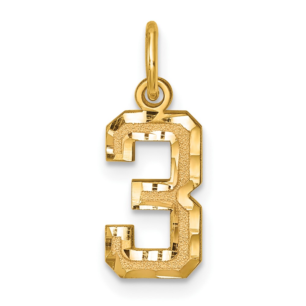 14k Yellow Gold, Varsity Collection, D/C Pendant Number 3
