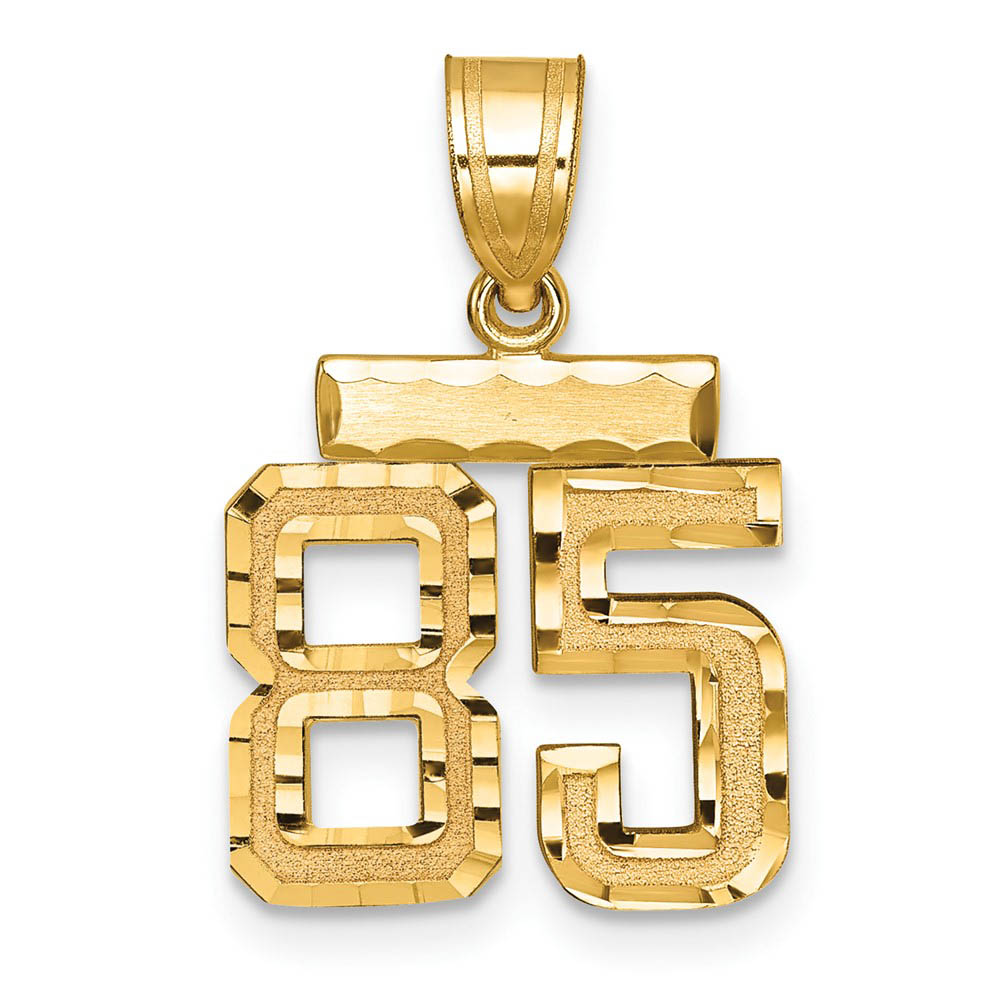 14k Yellow Gold, Varsity Collection, D/C Pendant Number 85