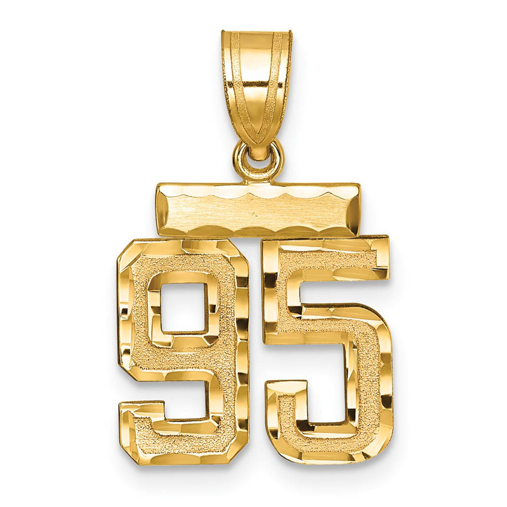 14k Yellow Gold, Varsity Collection, D/C Pendant Number 95