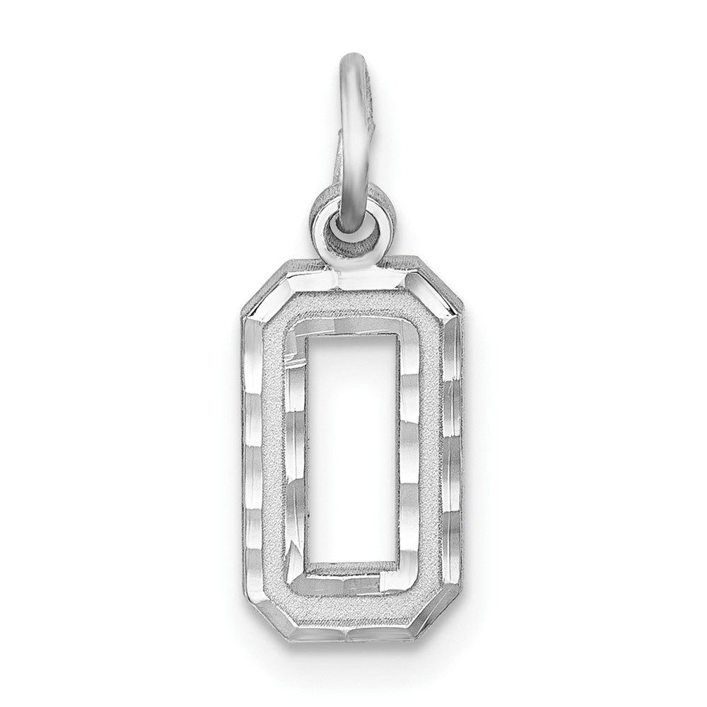 Sterling Silver, Varsity Collection, D/C Pendant, Number 0