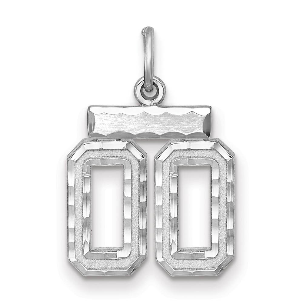 Sterling Silver, Varsity Collection, D/C Pendant, Number 00