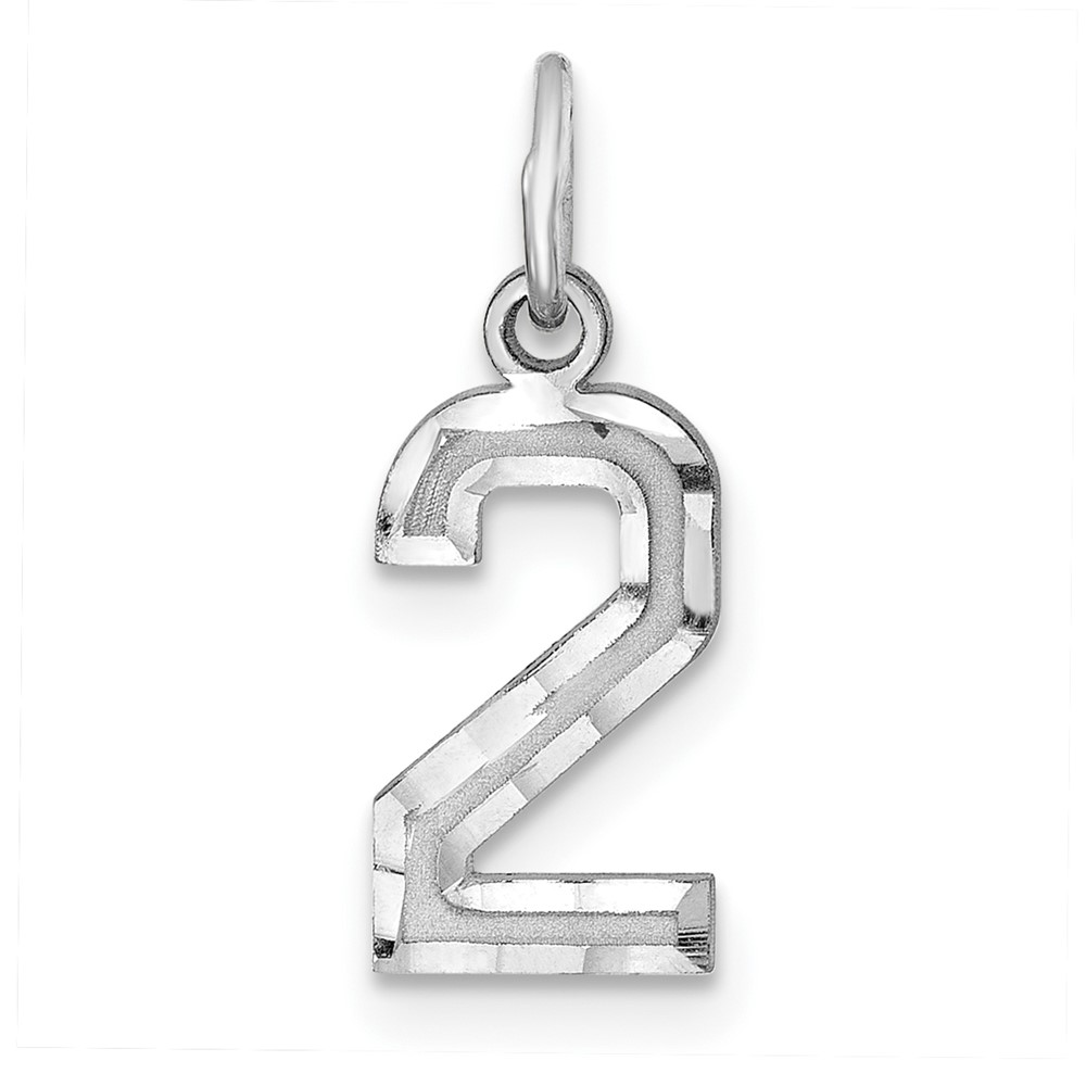Sterling Silver, Varsity Collection, D/C Pendant, Number 2