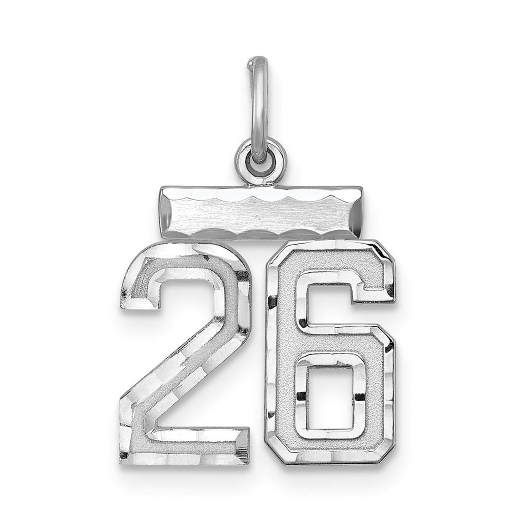 Sterling Silver, Varsity Collection, D/C Pendant, Number 26