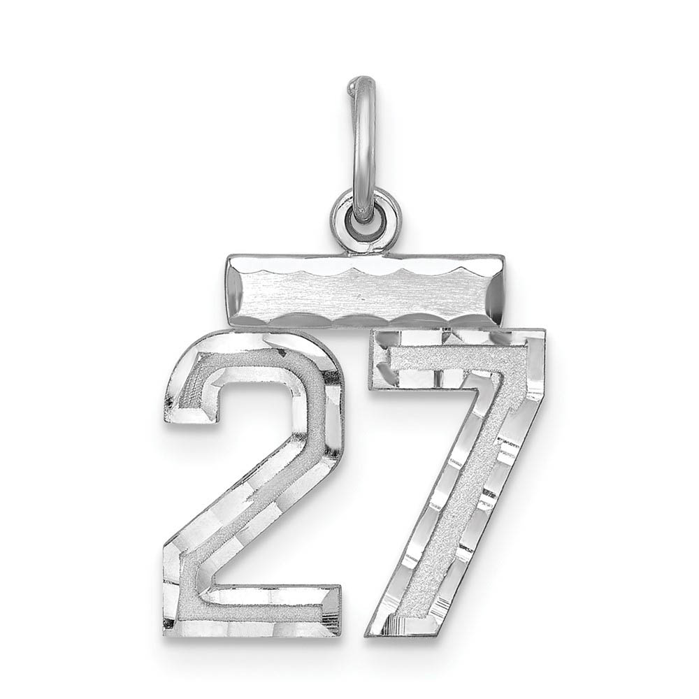 Sterling Silver, Varsity Collection, D/C Pendant, Number 27