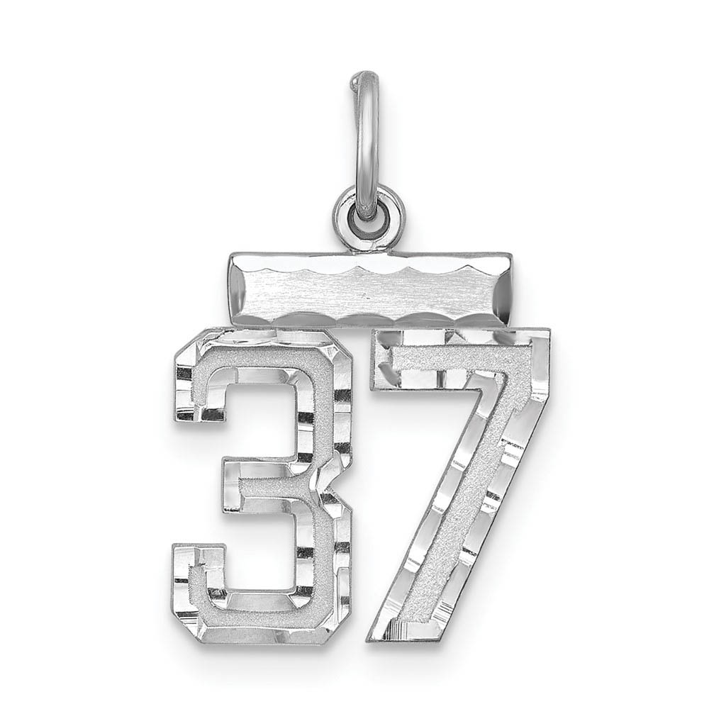 Sterling Silver, Varsity Collection, D/C Pendant, Number 37
