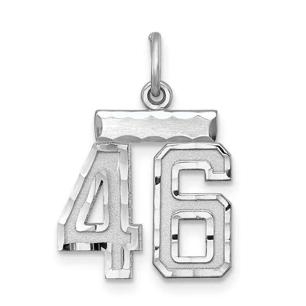 Sterling Silver, Varsity Collection, D/C Pendant, Number 46