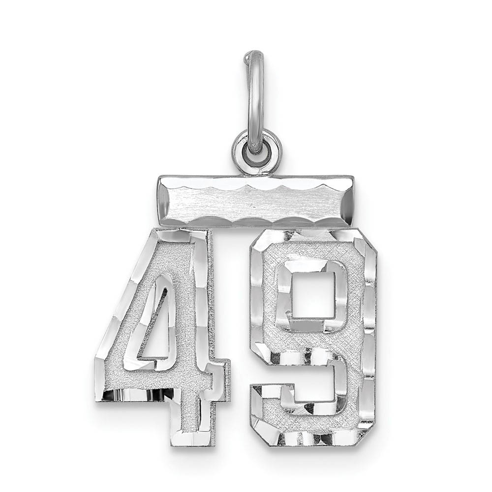 Sterling Silver, Varsity Collection, D/C Pendant, Number 49