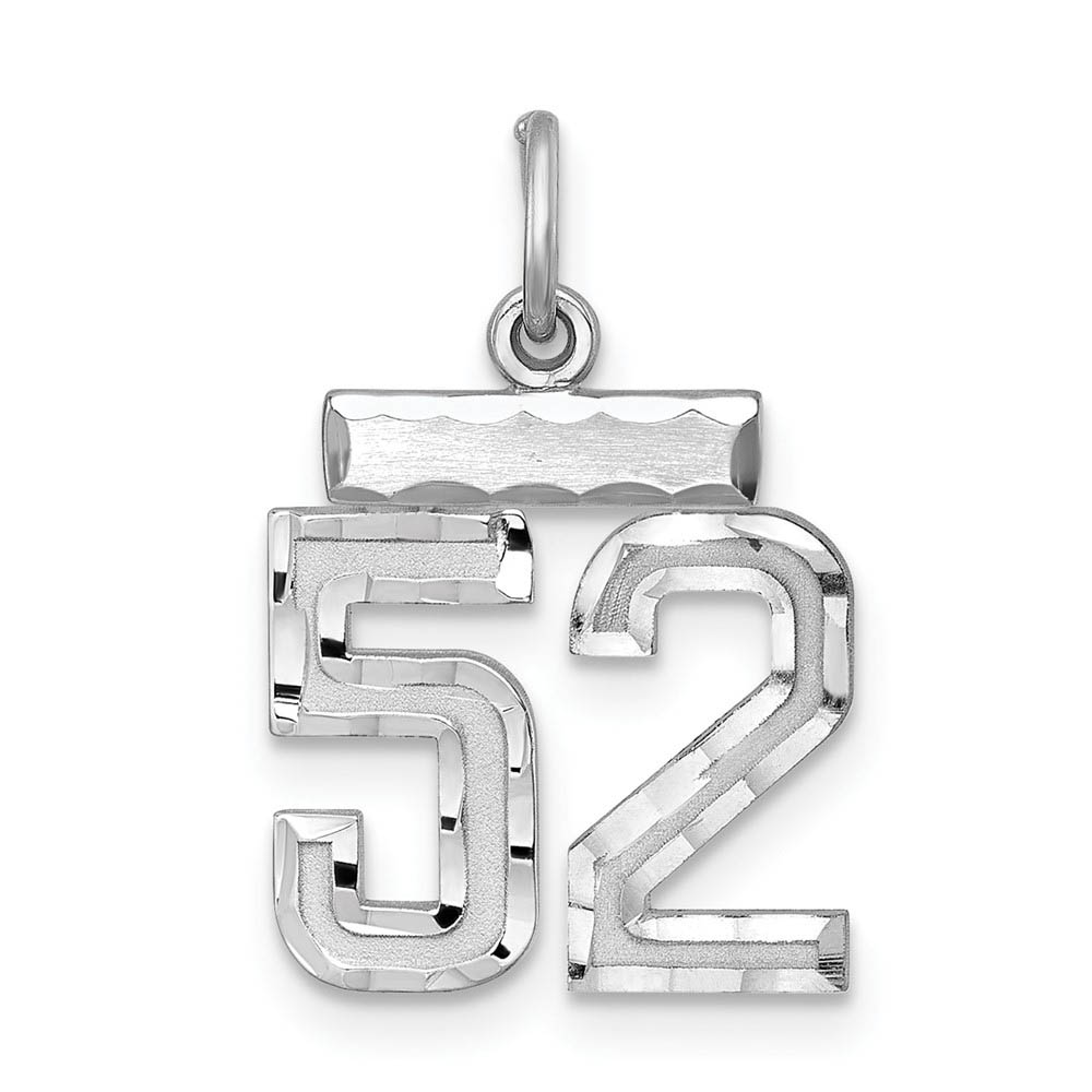 Sterling Silver, Varsity Collection, D/C Pendant, Number 52