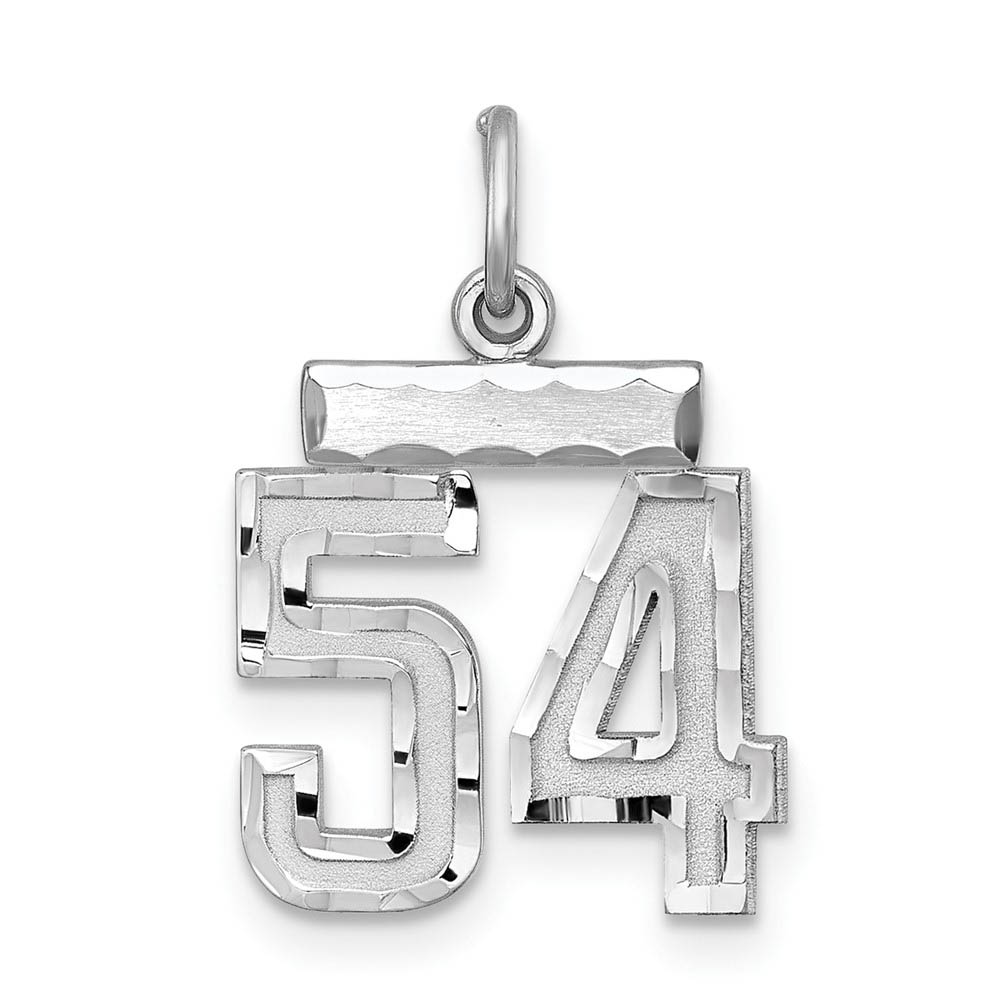 Sterling Silver, Varsity Collection, D/C Pendant, Number 54