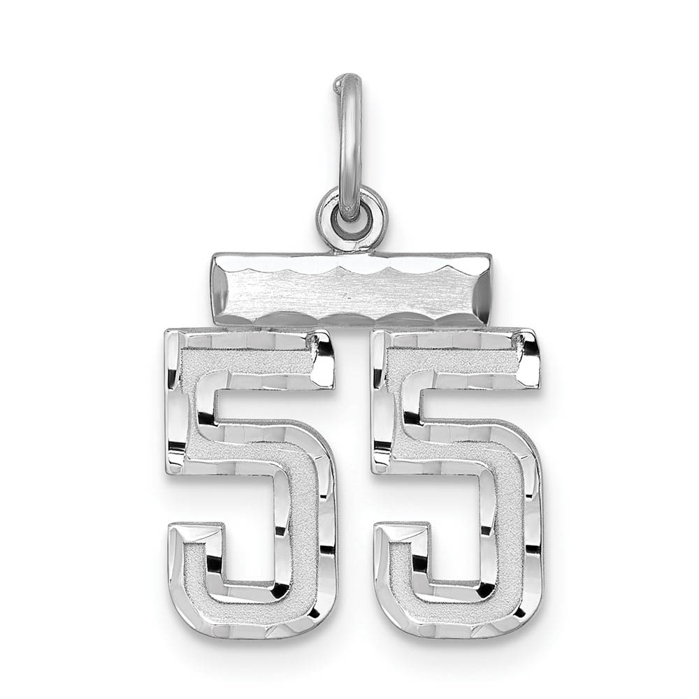 Sterling Silver, Varsity Collection, D/C Pendant, Number 55