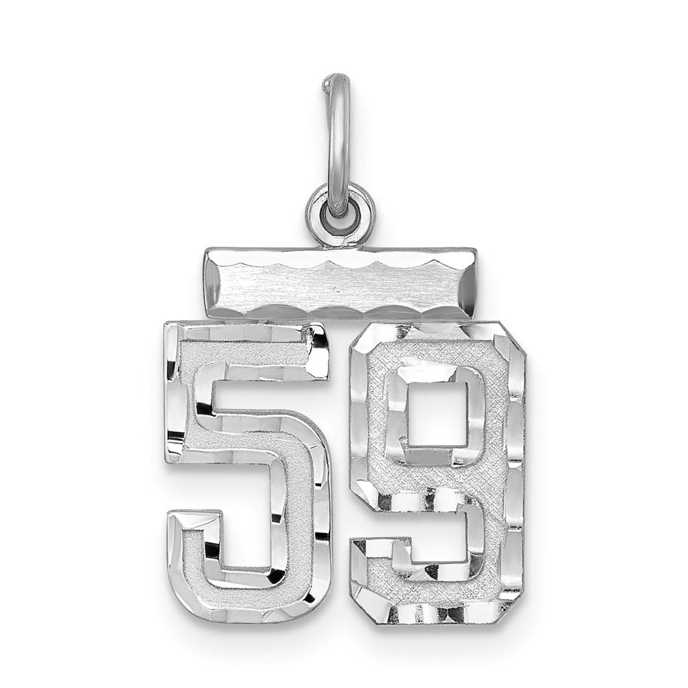 Sterling Silver, Varsity Collection, D/C Pendant, Number 59