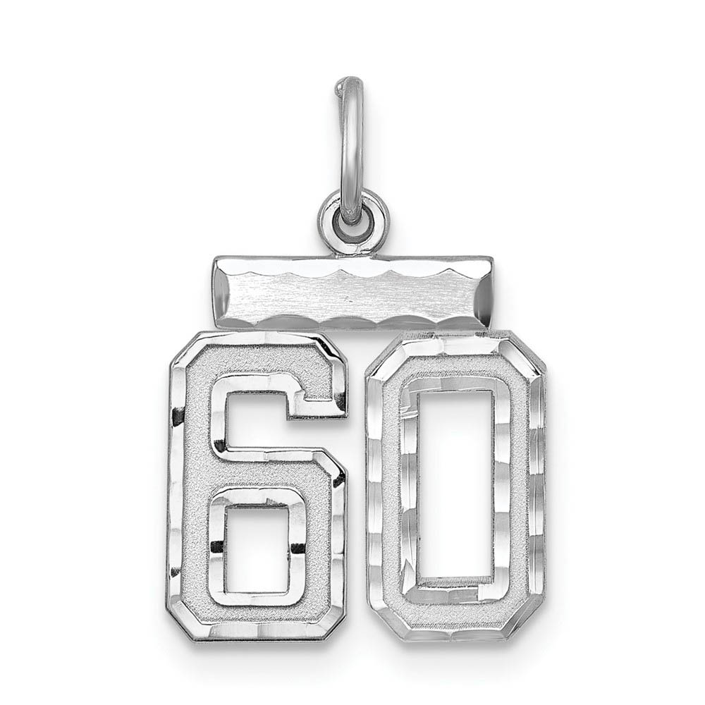 Sterling Silver, Varsity Collection, D/C Pendant, Number 60