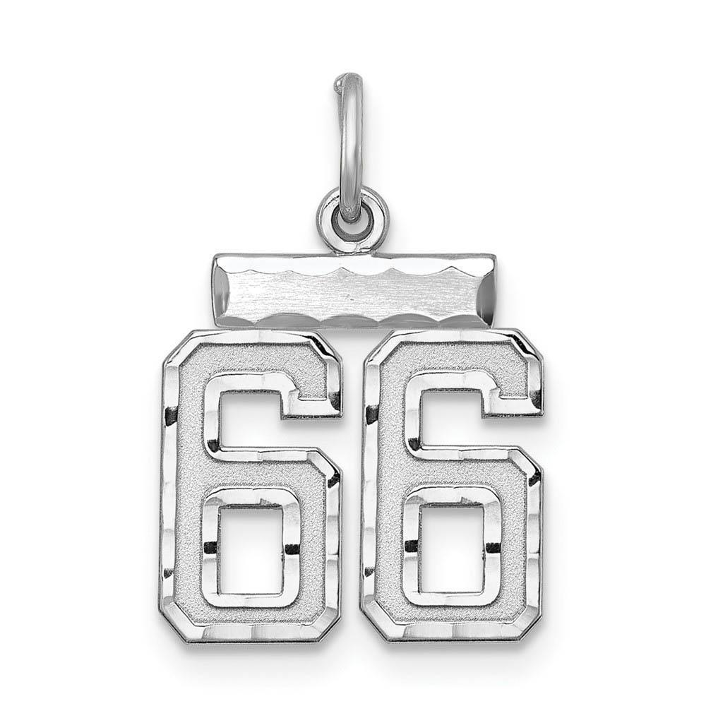 Sterling Silver, Varsity Collection, D/C Pendant, Number 66