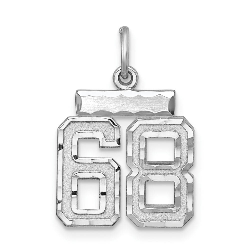 Sterling Silver, Varsity Collection, D/C Pendant, Number 68
