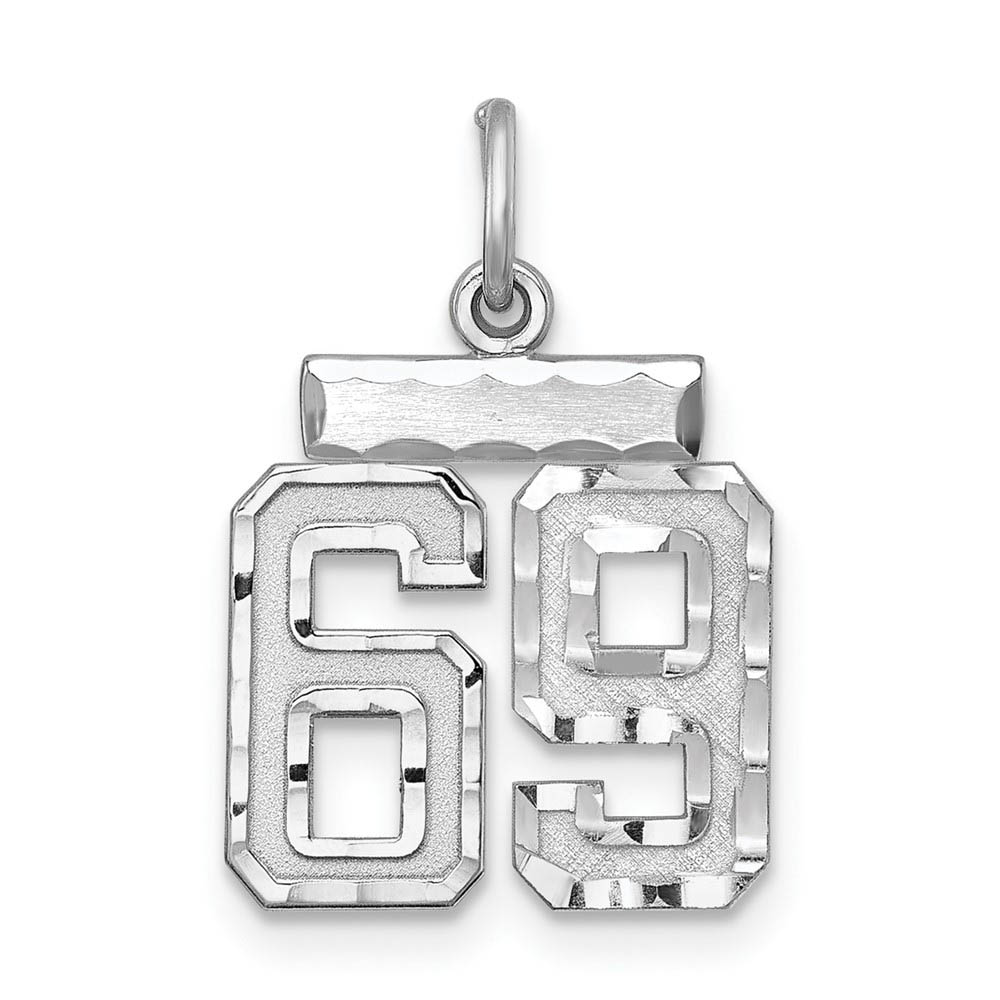 Sterling Silver, Varsity Collection, D/C Pendant, Number 69