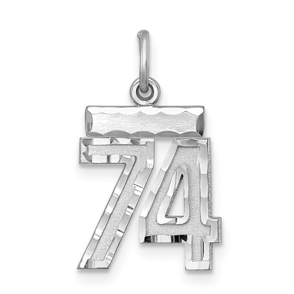 Sterling Silver, Varsity Collection, D/C Pendant, Number 74