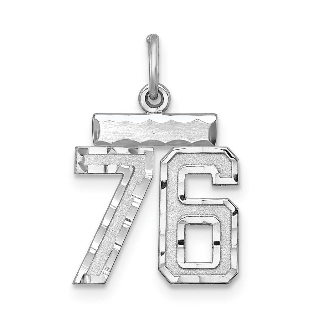 Sterling Silver, Varsity Collection, D/C Pendant, Number 76