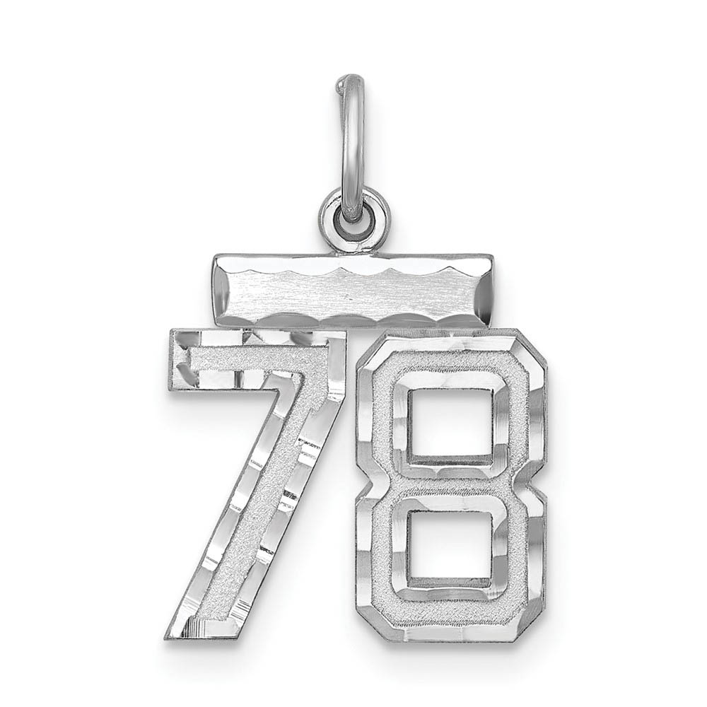 Sterling Silver, Varsity Collection, D/C Pendant, Number 78