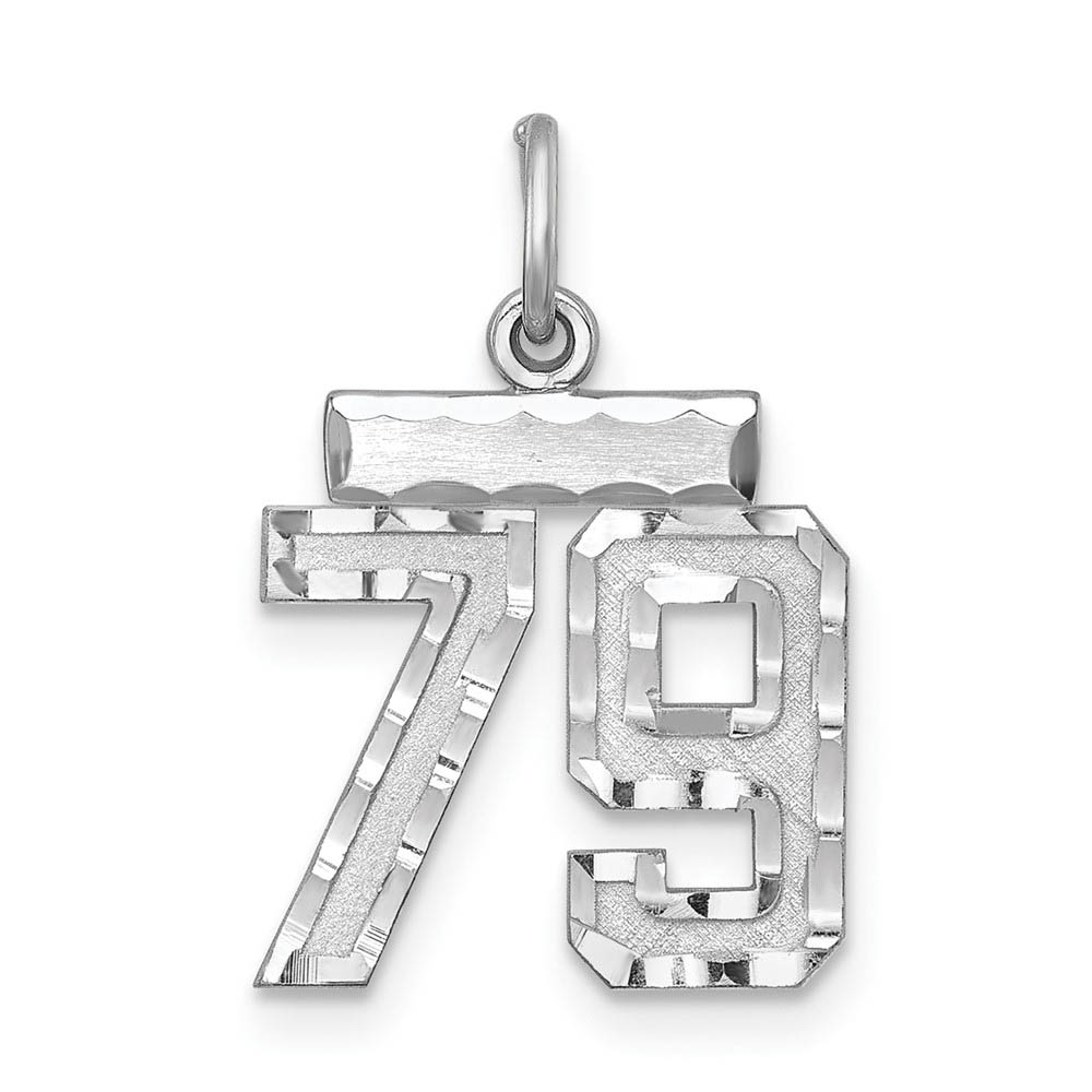 Sterling Silver, Varsity Collection, D/C Pendant, Number 79