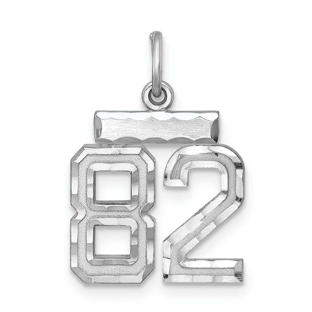 Sterling Silver, Varsity Collection, D/C Pendant, Number 82